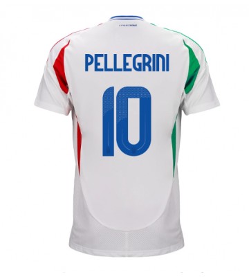 Italia Lorenzo Pellegrini #10 Segunda Equipación Eurocopa 2024 Manga Corta